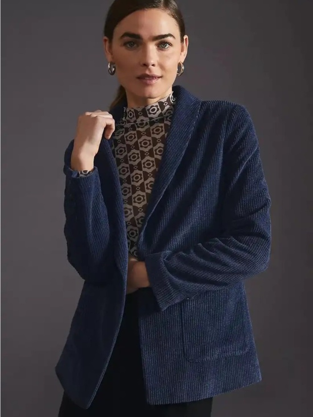 Anthropologie Current Air Corduroy Blazer